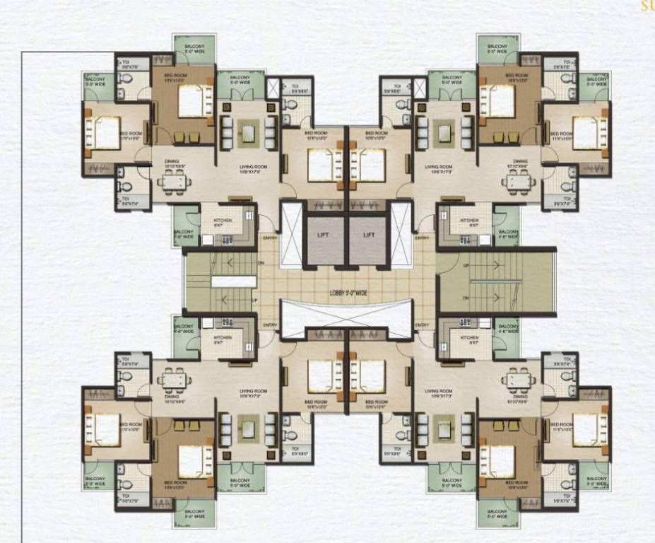  vanalika Tower 1 Cluster Plan