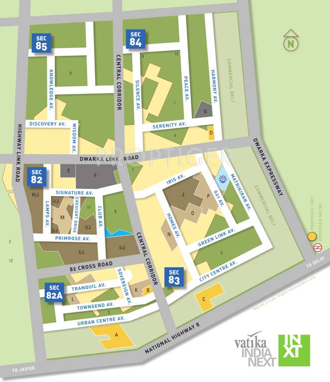 premium floors Images for Master Plan of Vatika Premium Floors