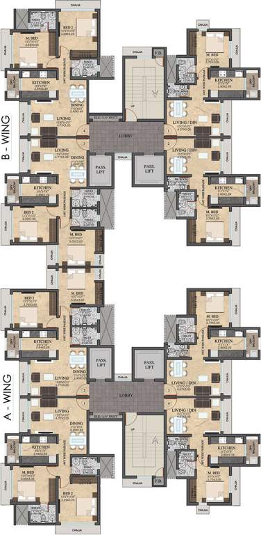  meridian Images for Cluster Plan of Rustomjee Meridian