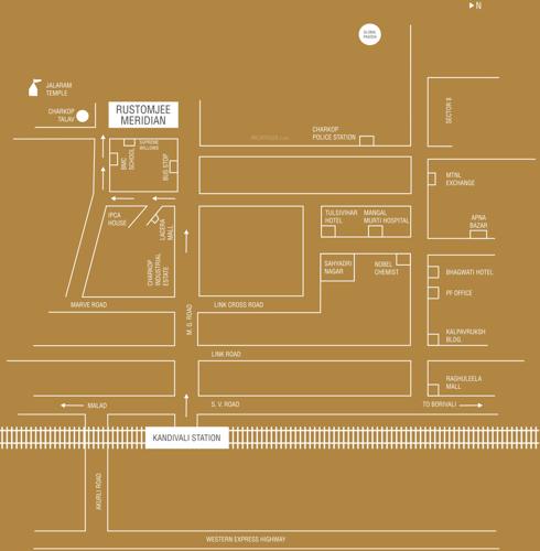  meridian Images for Location Plan of Rustomjee Meridian