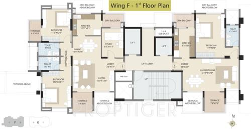  splendour Images for Cluster Plan of Kalpataru Splendour