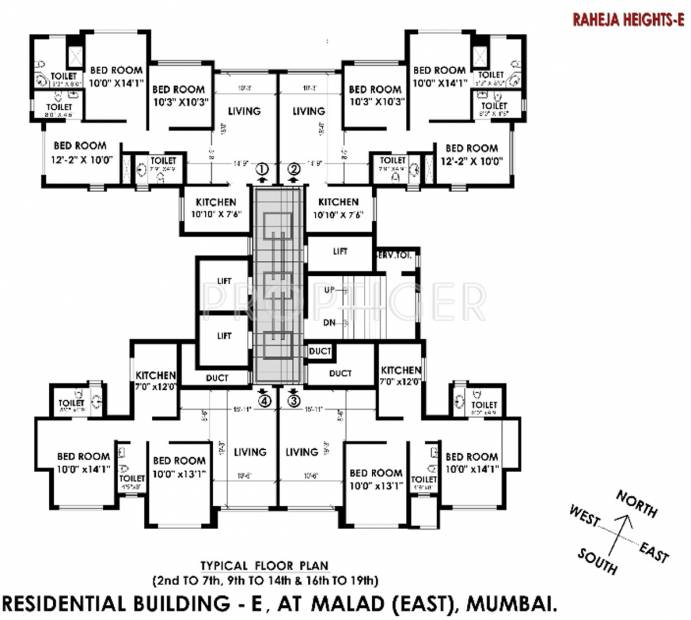 Images for Cluster Plan of Raheja Heights