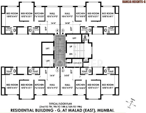 Images for Cluster Plan of Raheja Heights