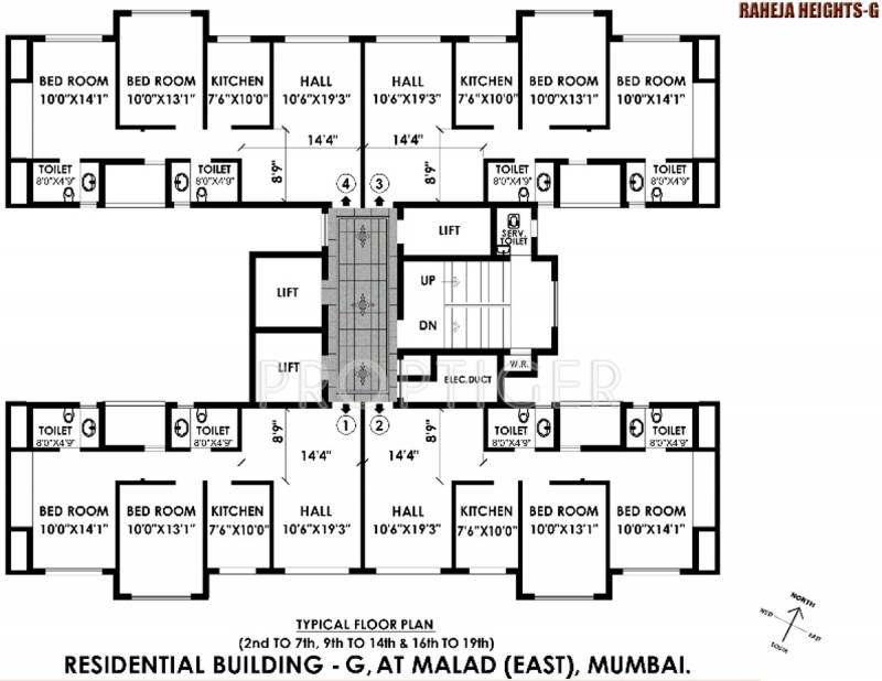 Images for Cluster Plan of Raheja Heights