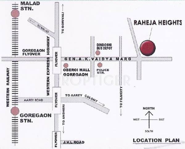 Images for Location Plan of Raheja Heights
