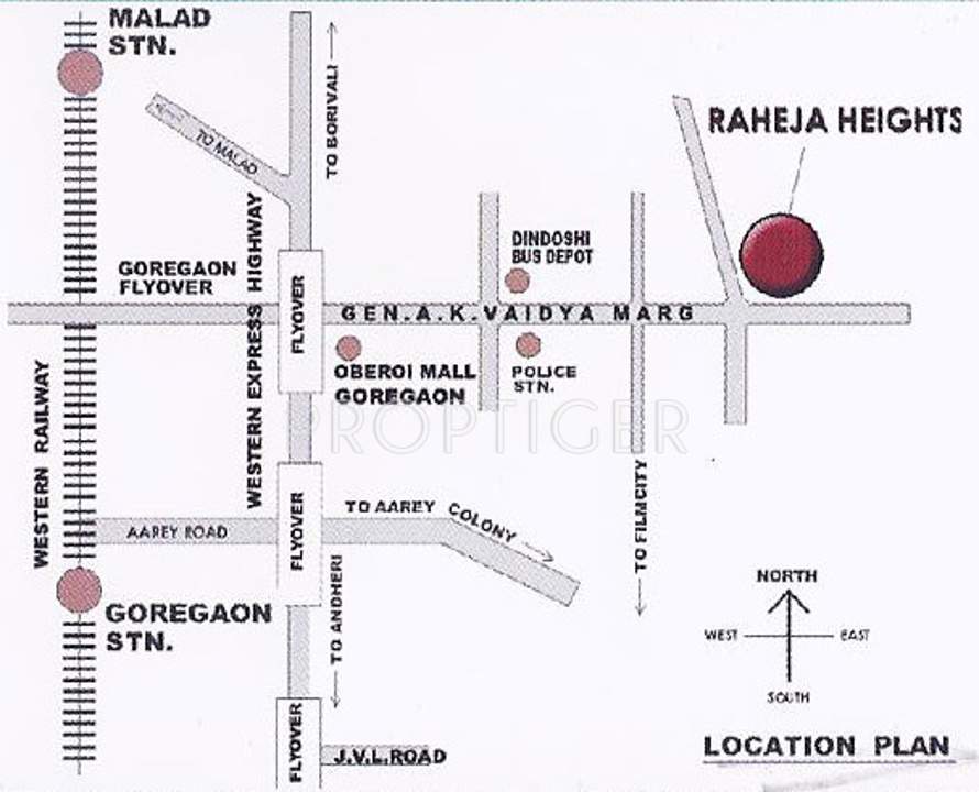 Images for Location Plan of Raheja Heights