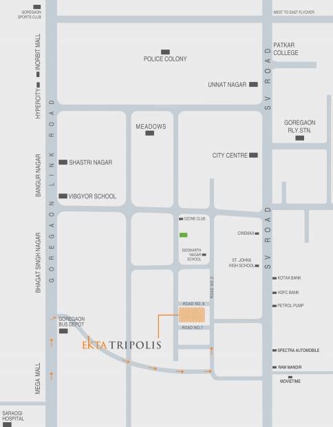  tripolis Images for Location Plan of Ekta World Tripolis