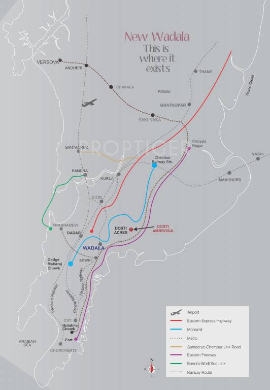 Images for Location Plan of Dosti Ambrosia