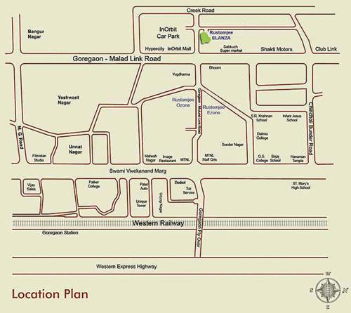  elanza Images for Location Plan of Rustomjee Elanza