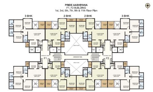  aashiyana Images for Cluster Plan of Pride Aashiyana