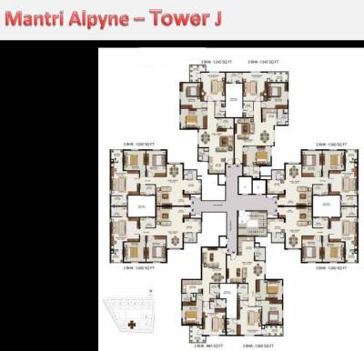  alpyne Tower J Typical Cluster Plan