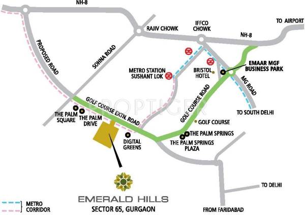 Images for Location Plan of Emaar Emerald Hills Exclusive Plots Images for Location Plan of Emaar Emerald Hills Exclusive Plots