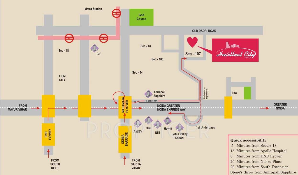 heartbeat city Images for Location Plan of Amrapali Heartbeat City