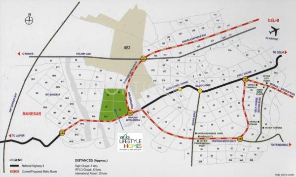 Images for Location Plan of Vatika Lifestyle Homes