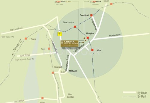  golflinks Images for Location Plan of Lodha Golflinks