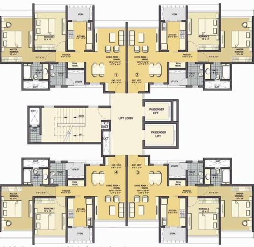  aqua Images for Cluster Plan of Lodha Aqua