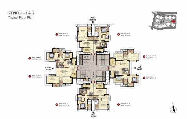  marathon-nexzone Zenith Typical Cluster Plan