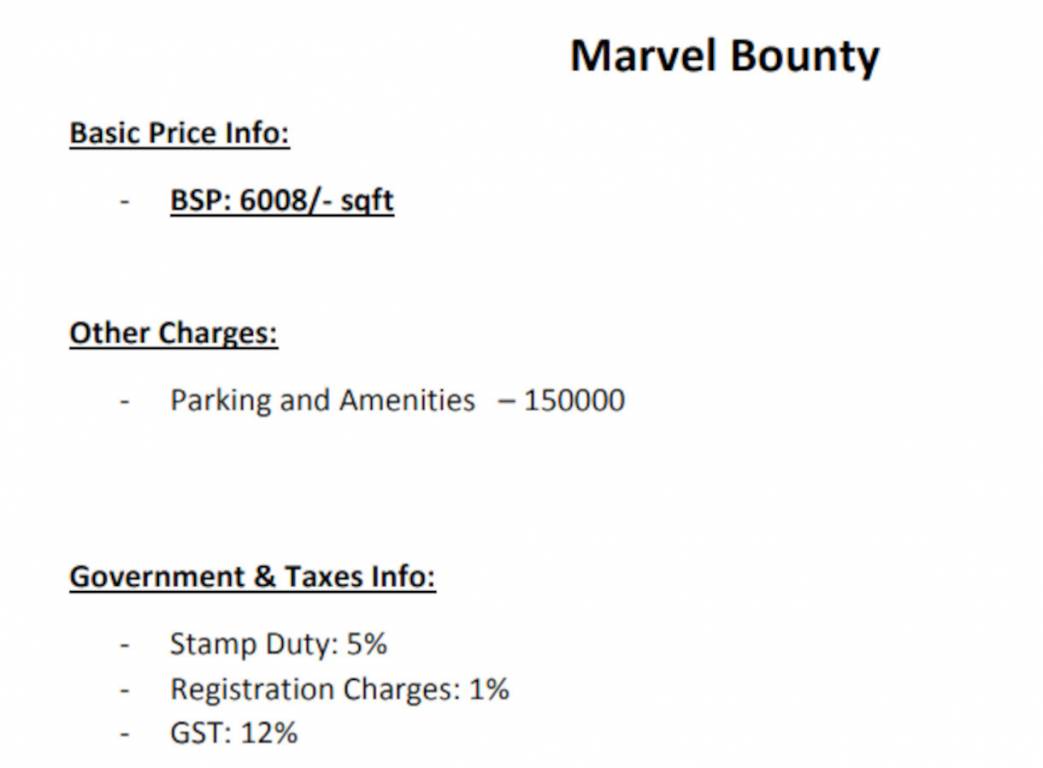 bounty Construction Linked Payment (CLP) Payment Plan