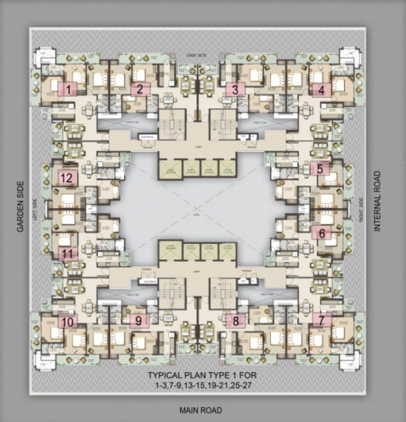  moderne Tower Mantova Cluster Plan