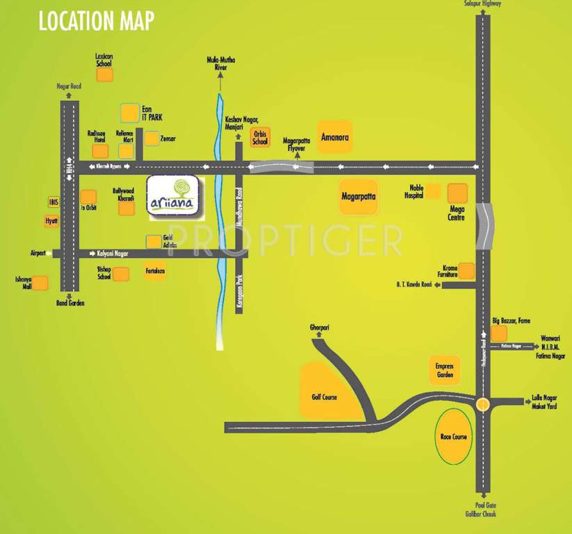  ariiana Images for Location Plan of Raviraj Ariiana