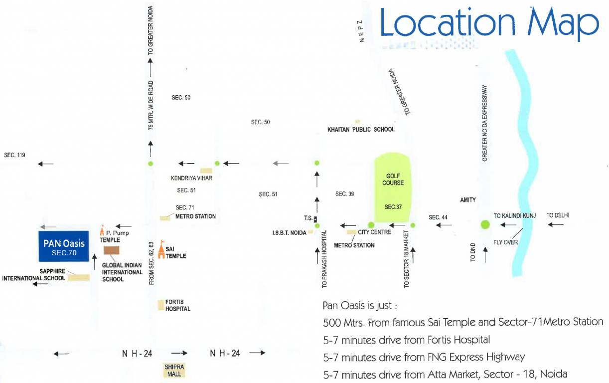 Images for Location Plan of Amrapali Pan Oasis