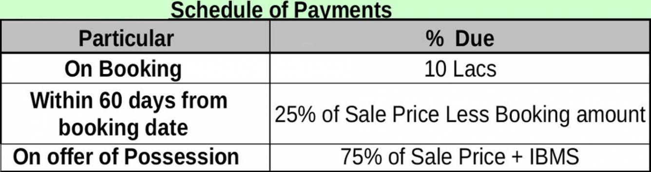 Images for Payment Plan of TATA Primanti Payment Plan