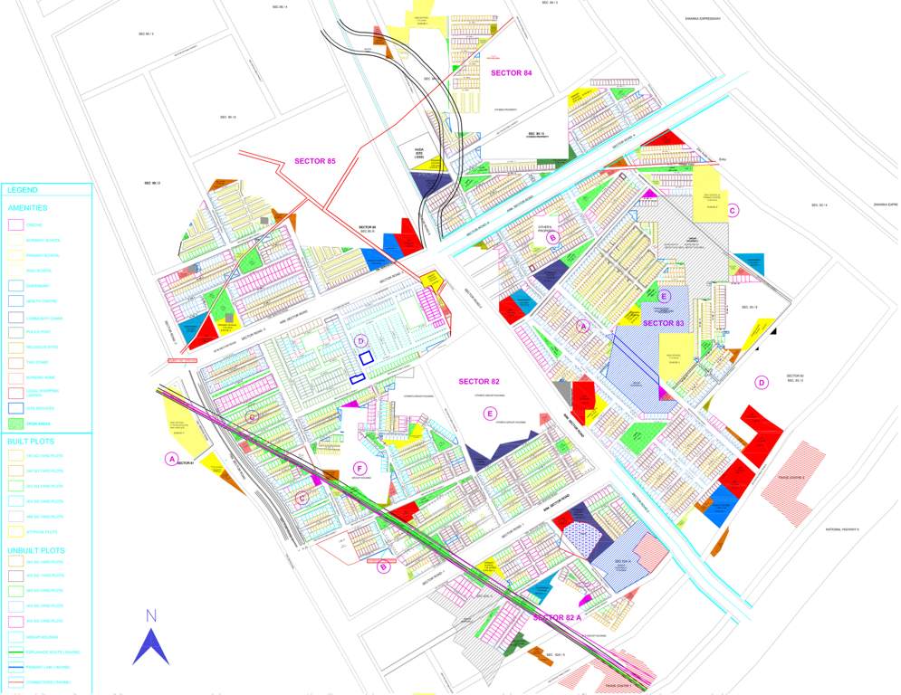  inxt floors Images for Master Plan of Vatika INXT Floors