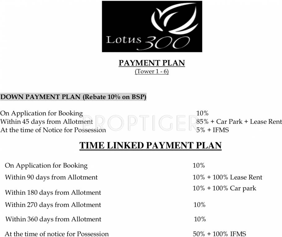 Images for Payment Plan of The 3C Company Lotus 300 Payment Plan