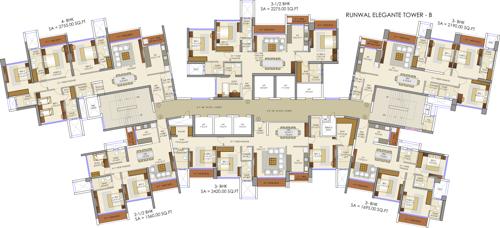 Images for Cluster Plan of Runwal Elegante elegante Images for Cluster Plan of Runwal Elegante