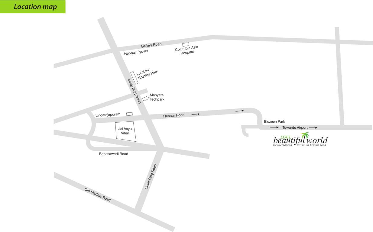 beautiful world Images for Location Plan of LGCL Beautiful World