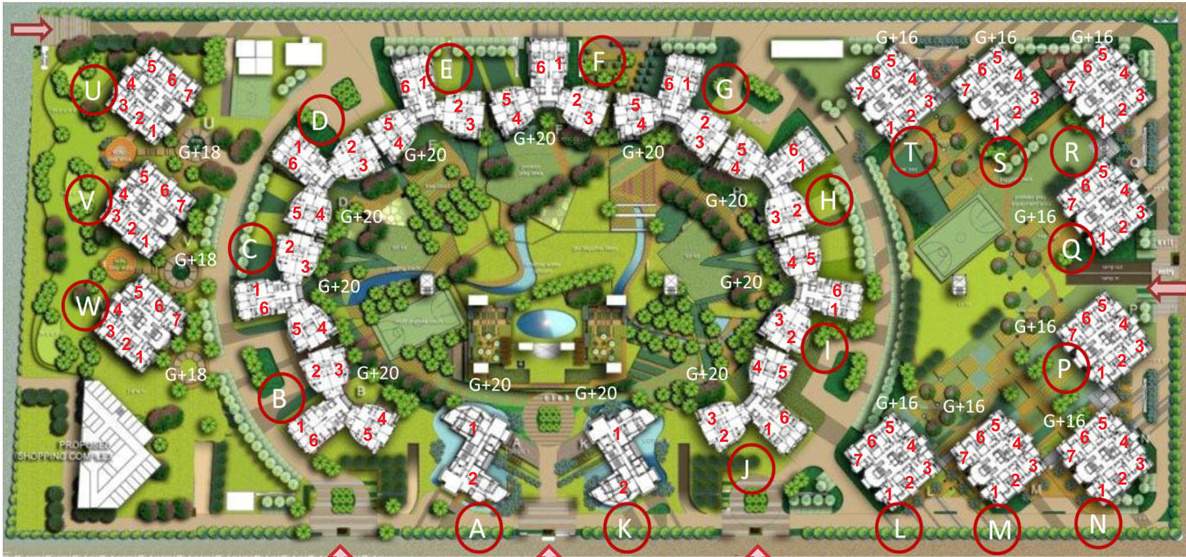  blossom greens Images for layoutPlan