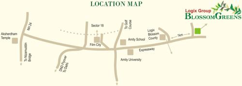  blossom-greens Images for Location Plan of Logix Blossom Greens