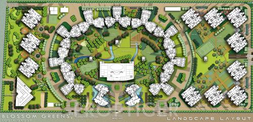  blossom-greens Images for Master Plan of Logix Blossom Greens