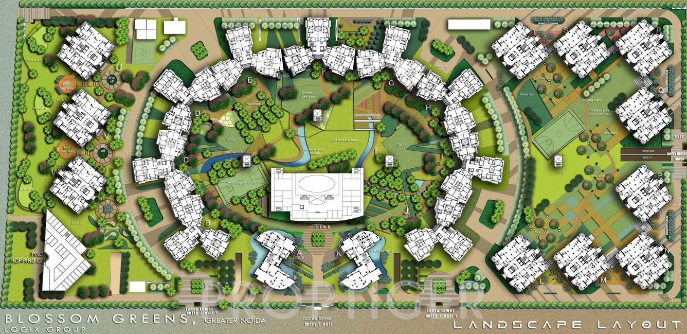  blossom greens Images for Master Plan of Logix Blossom Greens