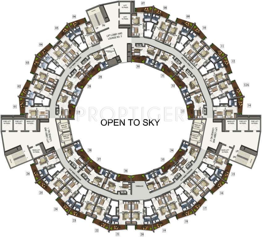 north eye Images for Cluster Plan of Supertech North Eye