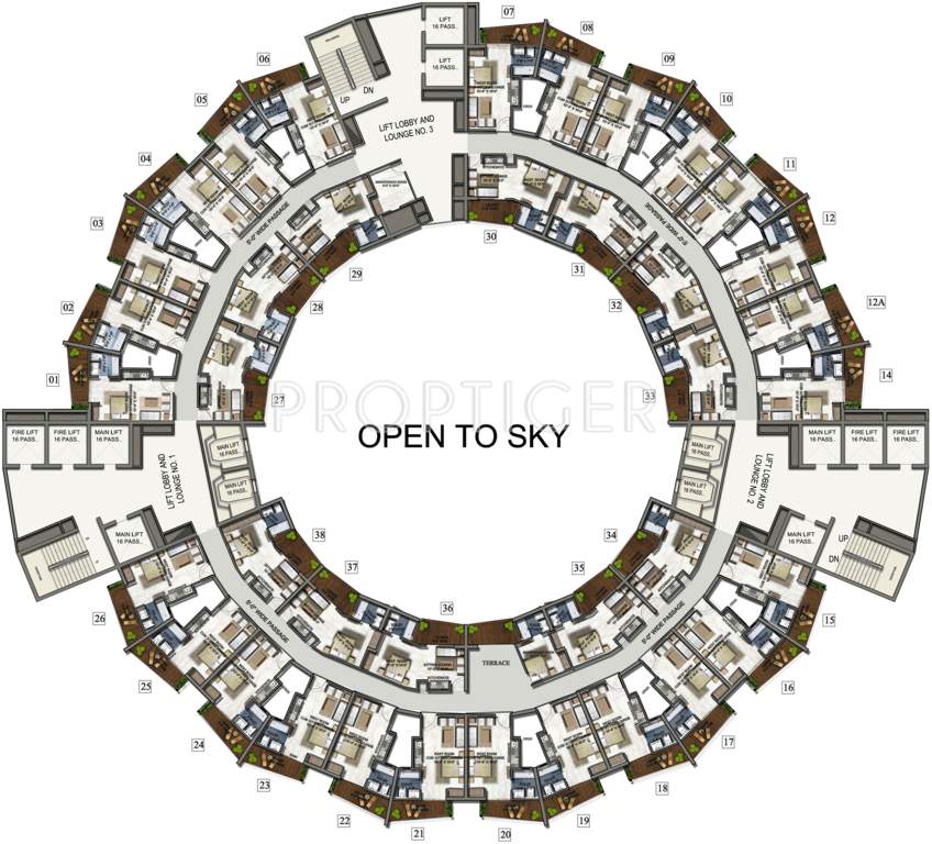  north eye Images for Cluster Plan of Supertech North Eye