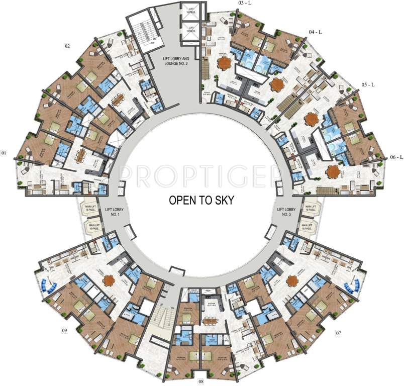 north eye Images for Cluster Plan of Supertech North Eye