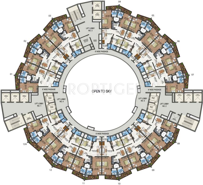  north eye Images for Cluster Plan of Supertech North Eye