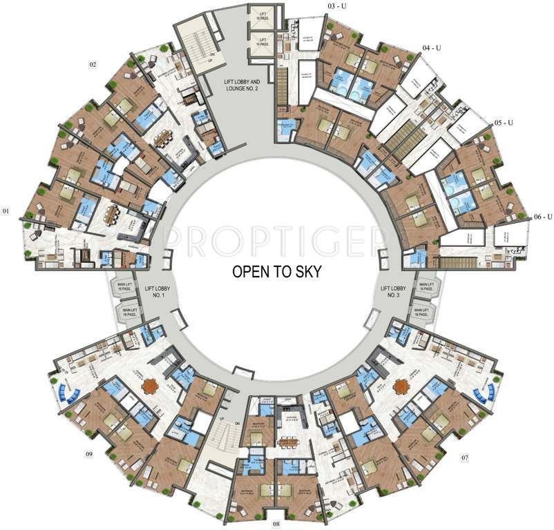  north eye Images for Cluster Plan of Supertech North Eye