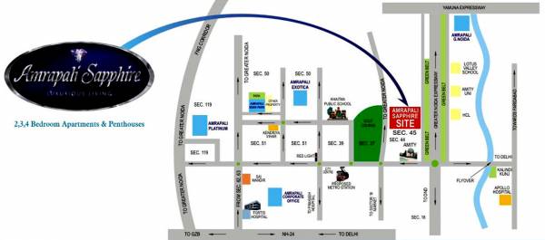 Images for Location Plan of Amrapali Sapphire Images for Location Plan of Amrapali Sapphire