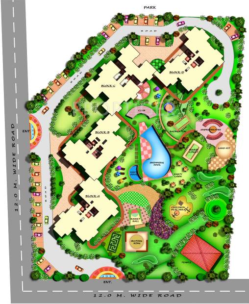 Layout Plan Image of Amrapali Group Eden Park for sale - Proptiger.com