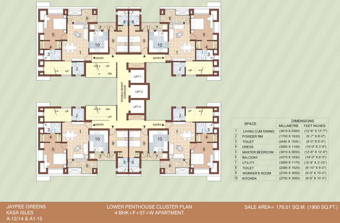  kasa isles Images for Cluster Plan of Jaypee Kasa Isles