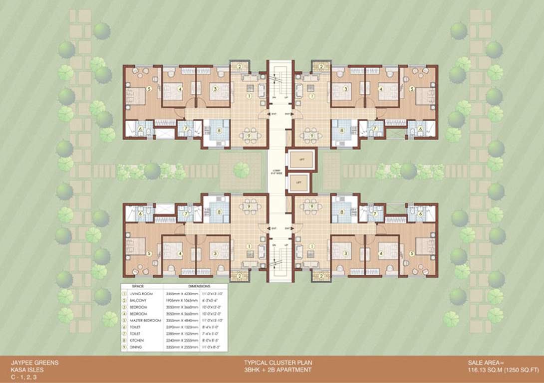  kasa isles Images for Cluster Plan of Jaypee Kasa Isles
