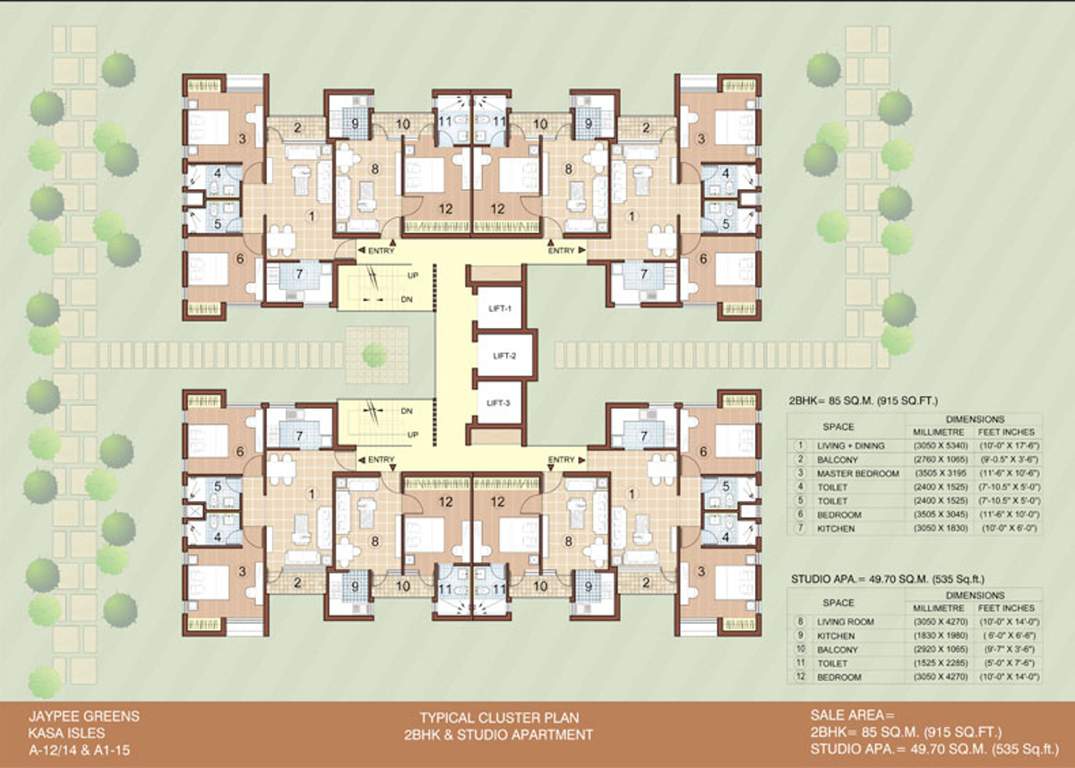 kasa isles Images for Cluster Plan of Jaypee Kasa Isles