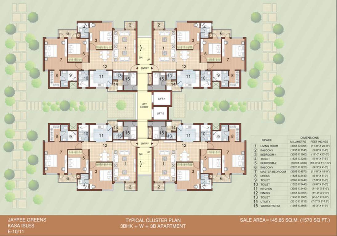  kasa isles Images for Cluster Plan of Jaypee Kasa Isles