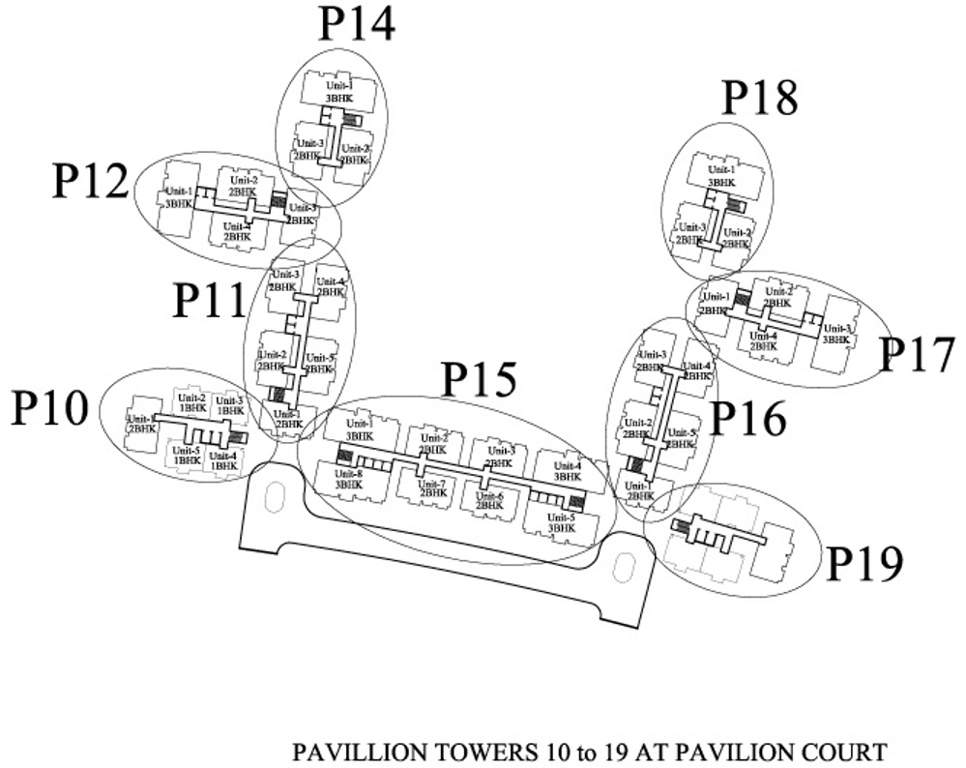  the pavilion court Images for Cluster Plan of Jaypee The Pavilion Court
