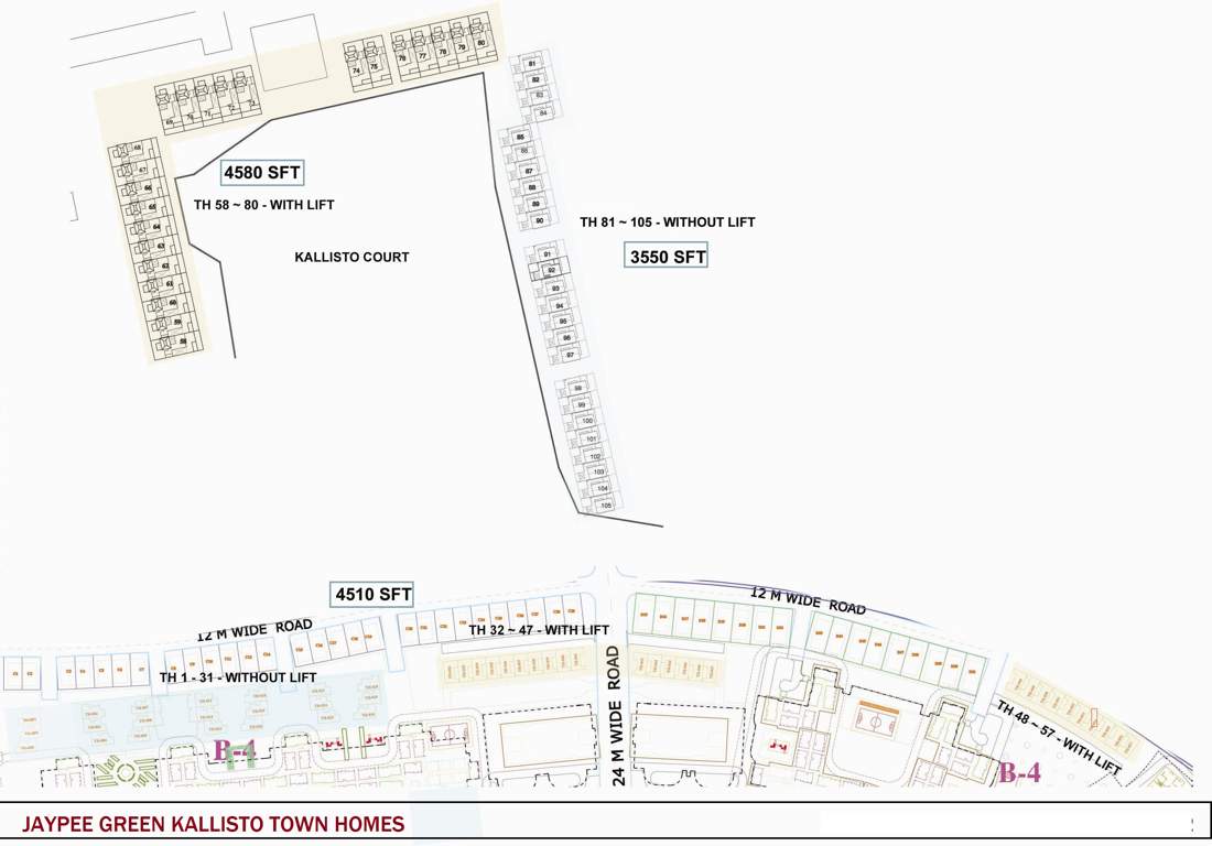 kallisto townhomes Images for Layout Plan of Jaypee Kallisto Townhomes