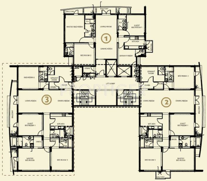 Images for Cluster Plan of Vatika The Sovereign Apartment