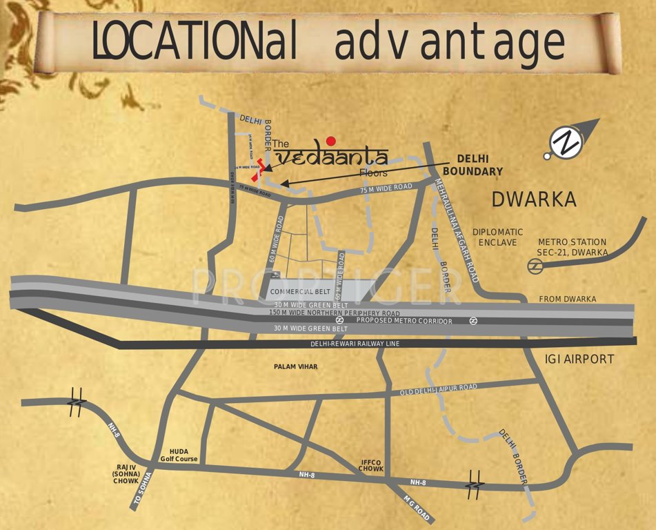 Images for Location Plan of Raheja Vedaanta Floors