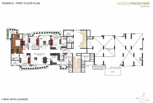  frontier Tower D Cluster Plan For 1st Floor